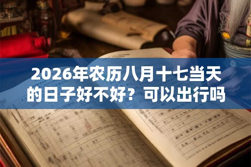 2026年农历八月十七当天的日子好不好？可以出行吗？