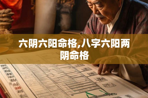 六阴六阳命格,八字六阳两阴命格