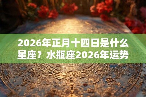 2026年正月十四日是什么星座?水瓶座2026年运势 2026年正月十四日是什么星座?水瓶座2026年运势
