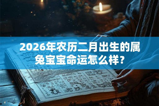 2026年农历二月出生的属兔宝宝命运怎么样？