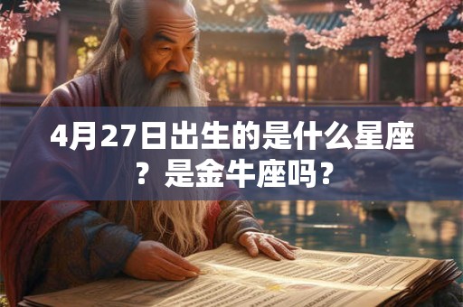 4月27日出生的是什么星座？是金牛座吗？