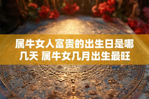 属牛女人富贵的出生日是哪几天 属牛女几月出生最旺夫