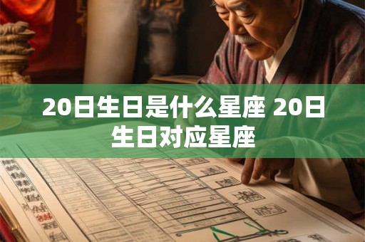 20日生日是什么星座 20日生日对应星座