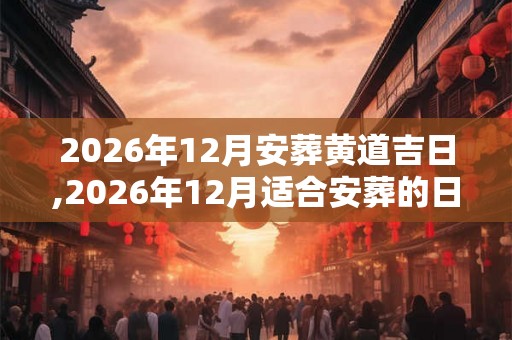 2026年12月安葬黄道吉日,2026年12月适合安葬的日子 2026年12月安葬黄道吉日,2026年12月适合安葬的日子