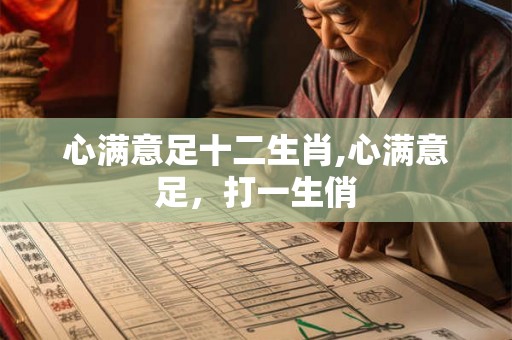 心满意足十二生肖,心满意足，打一生俏