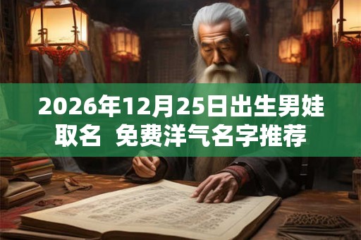 2026年12月25日出生男娃取名 免费洋气名字推荐 2026年12月25日出生男娃取名 免费洋气名字推荐