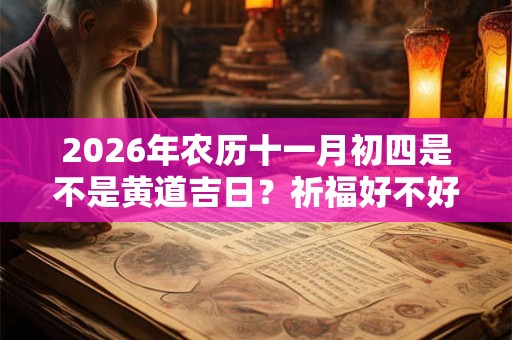 2026年农历十一月初四是不是黄道吉日？祈福好不好？