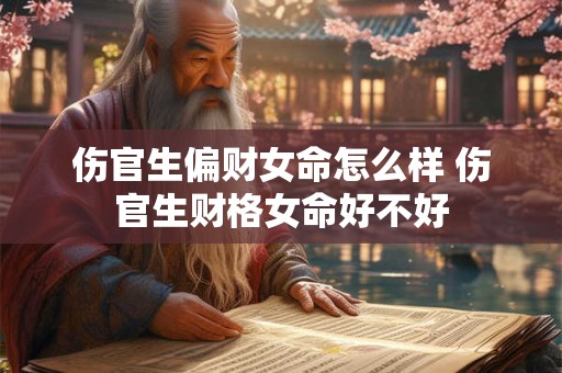 伤官生偏财女命怎么样 伤官生财格女命好不好
