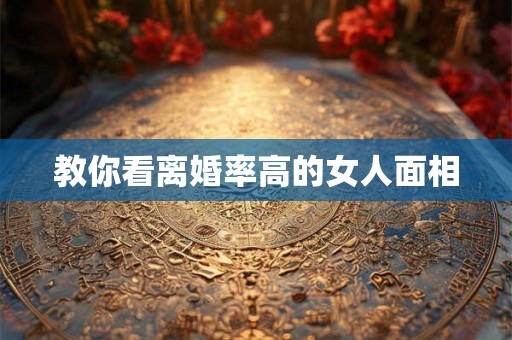 教你看离婚率高的女人面相