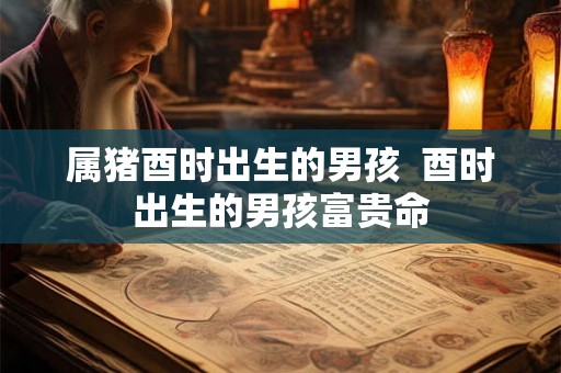 属猪酉时出生的男孩  酉时出生的男孩富贵命
