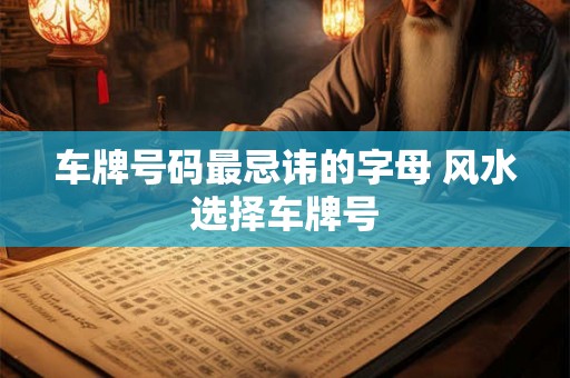 车牌号码最忌讳的字母 风水选择车牌号 车牌号码最忌讳的字母 风水选择车牌号
