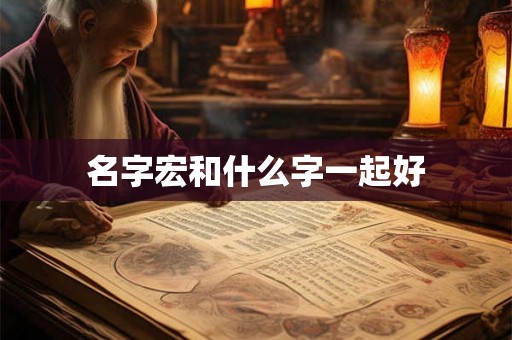 名字宏和什么字一起好