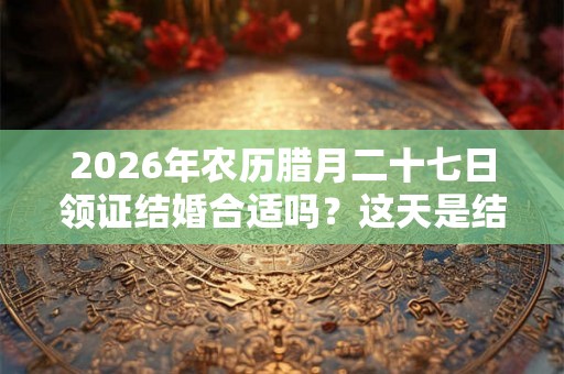 2026年农历腊月二十七日领证结婚合适吗？这天是结婚吉日吗？