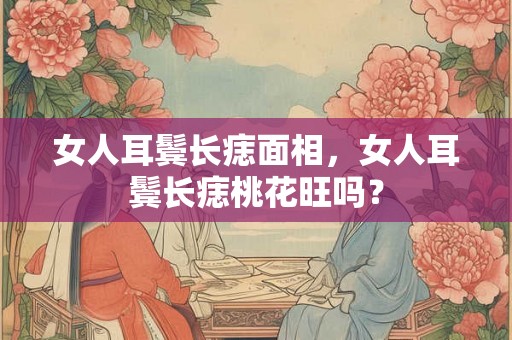 女人耳鬓长痣面相，女人耳鬓长痣桃花旺吗？