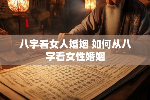 八字看女人婚姻 如何从八字看女性婚姻 八字看女人婚姻 如何从八字看女性婚姻