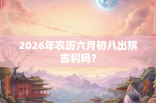 2026年农历六月初八出殡吉利吗？