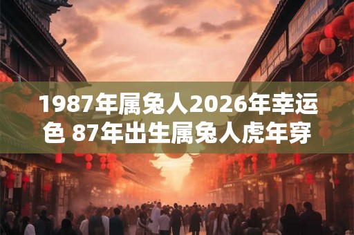 1987年属兔人2026年幸运色 87年出生属兔人虎年穿什么颜色衣服好