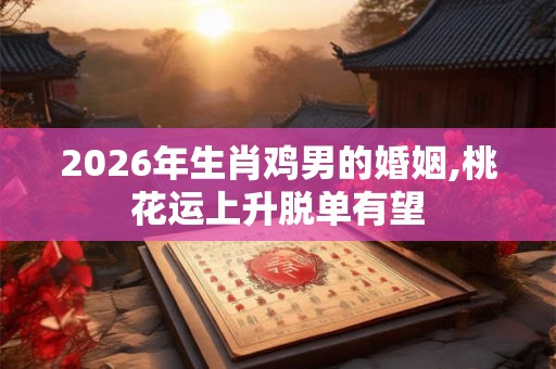 2026年生肖鸡男的婚姻,桃花运上升脱单有望