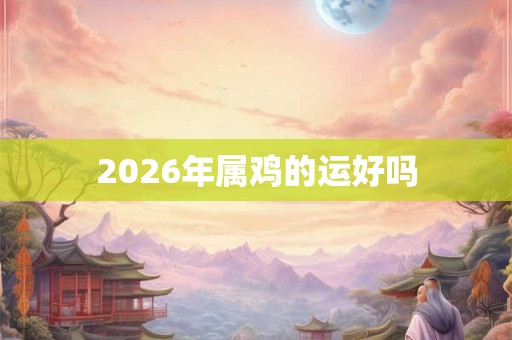 2026年属鸡的运好吗 2026年属鸡的运好吗