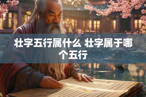壮字五行属什么 壮字属于哪个五行