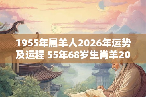 1955年属羊人2026年运势及运程 55年68岁生肖羊2026年每月运势