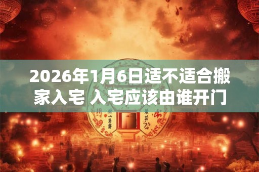 2026年1月6日适不适合搬家入宅 入宅应该由谁开门