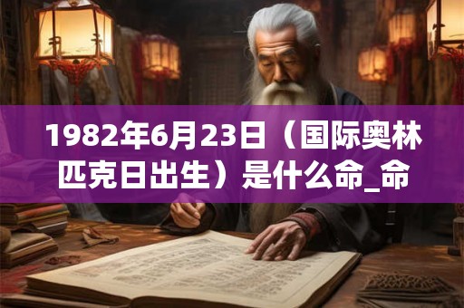 1982年6月23日（国际奥林匹克日出生）是什么命_命运如何