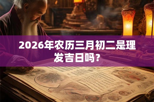 2026年农历三月初二是理发吉日吗？