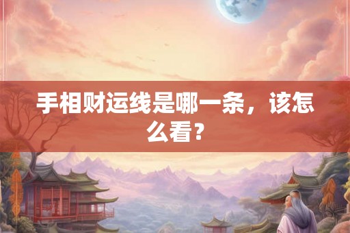 手相财运线是哪一条，该怎么看？
