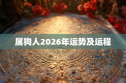 属狗人2026年运势及运程