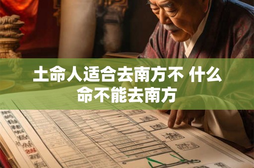 土命人适合去南方不 什么命不能去南方