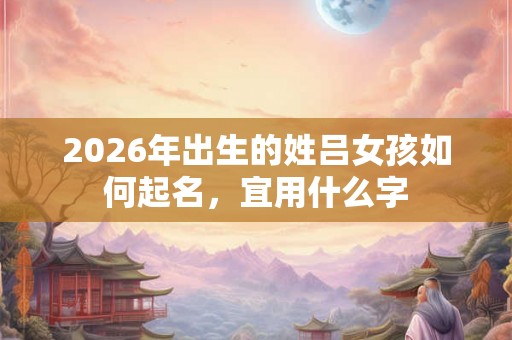 2026年出生的姓吕女孩如何起名，宜用什么字