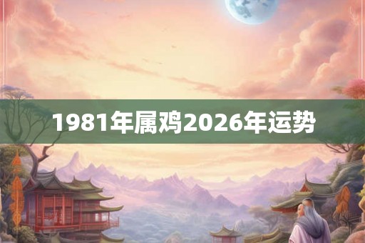 1981年属鸡2026年运势 1981年属鸡2026年运势