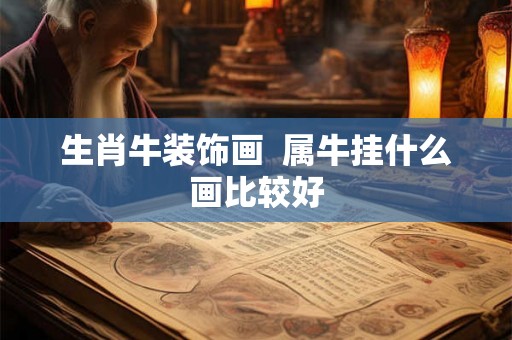 生肖牛装饰画  属牛挂什么画比较好