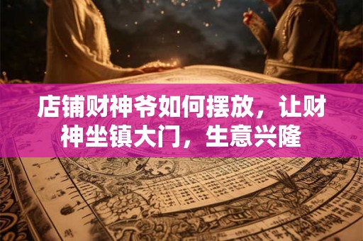 店铺财神爷如何摆放，让财神坐镇大门，生意兴隆