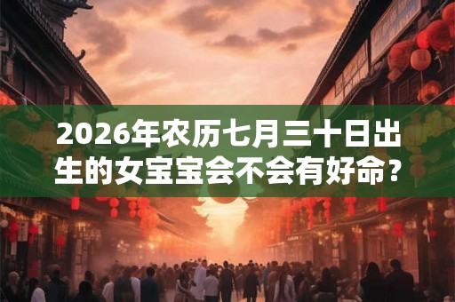 2026年农历七月三十日出生的女宝宝会不会有好命? 2026年农历七月三十日出生的女宝宝会不会有好命?
