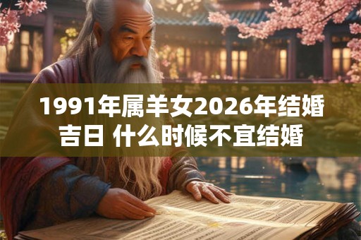 1991年属羊女2026年结婚吉日 什么时候不宜结婚
