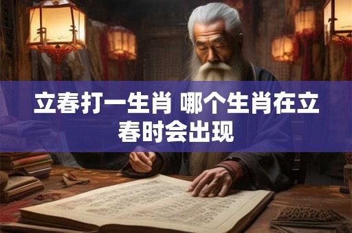 立春打一生肖 哪个生肖在立春时会出现