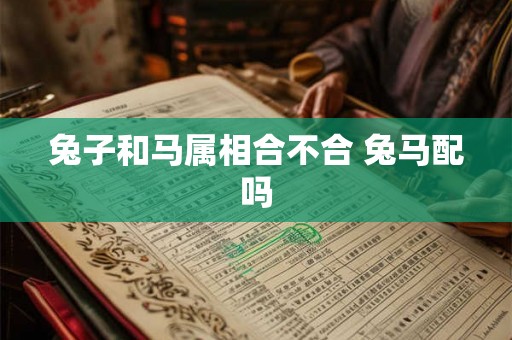 兔子和马属相合不合 兔马配吗 兔子和马属相合不合 兔马配吗