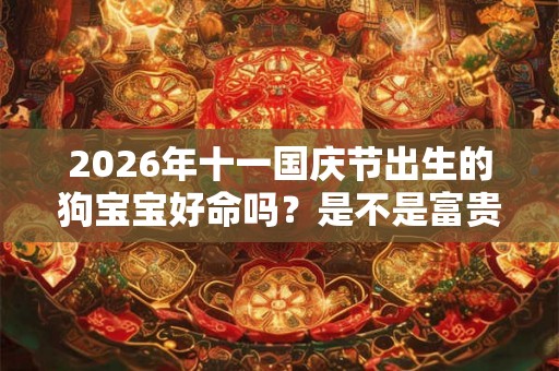 2026年十一国庆节出生的狗宝宝好命吗？是不是富贵命呢？
