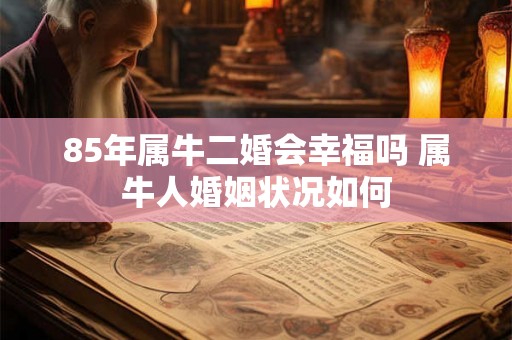 85年属牛二婚会幸福吗 属牛人婚姻状况如何