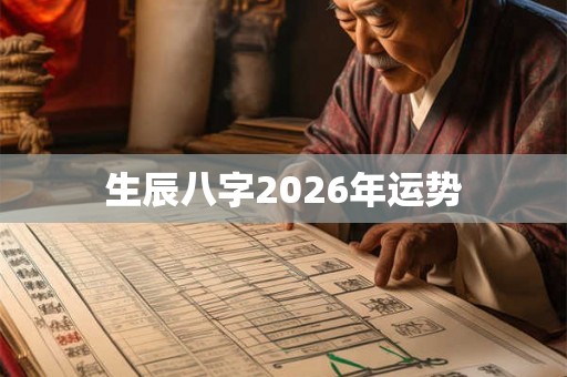 生辰八字2026年运势