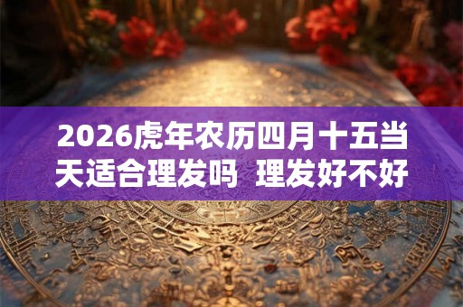 2026虎年农历四月十五当天适合理发吗  理发好不好