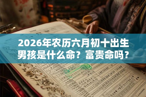 2026年农历六月初十出生男孩是什么命？富贵命吗？