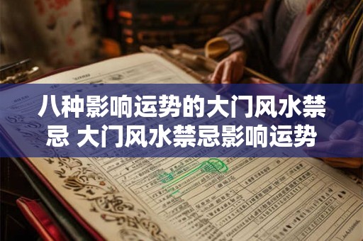 八种影响运势的大门风水禁忌 大门风水禁忌影响运势的八种问题