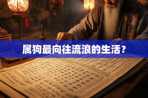 属狗最向往流浪的生活？