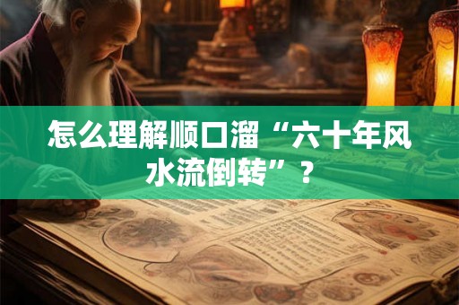 怎么理解顺口溜“六十年风水流倒转”？