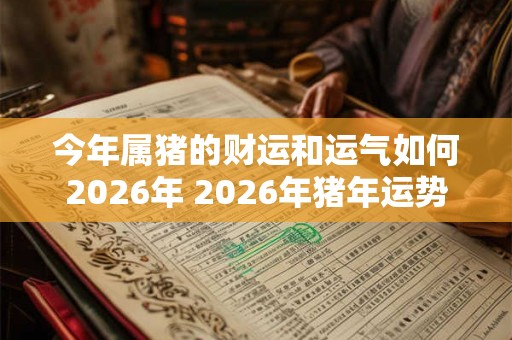今年属猪的财运和运气如何2026年 2026年猪年运势如何