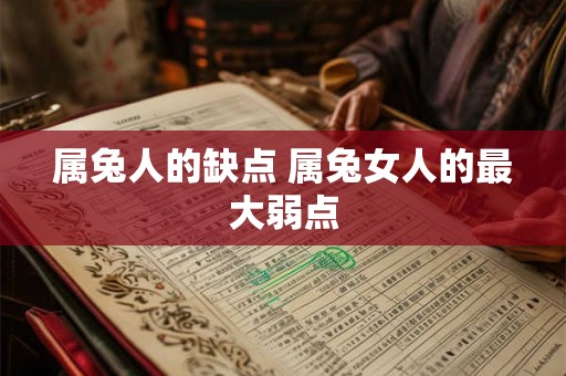属兔人的缺点 属兔女人的最大弱点