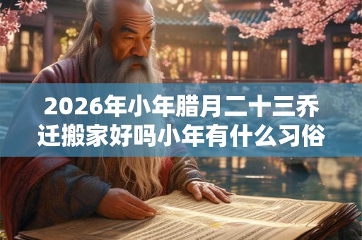 2026年小年腊月二十三乔迁搬家好吗小年有什么习俗？